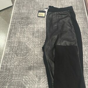 St. John’s black leather leggings. Size medium